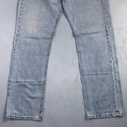 Levis 501 Vintage Y2K 90s XX Straight Leg Jeans Blue Light Wash 38x34 Act 36x34