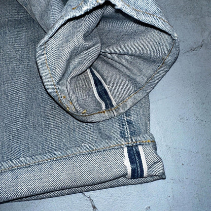 Levis 501 Vintage 80s Redline Selvedge USA XX Jeans Light Wash 1980s Act 30x26