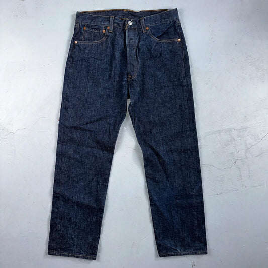 Levis 501 Vintage 90s USA XX Straight Leg Jeans Blue Dark Wash 34x32 Act 31x29