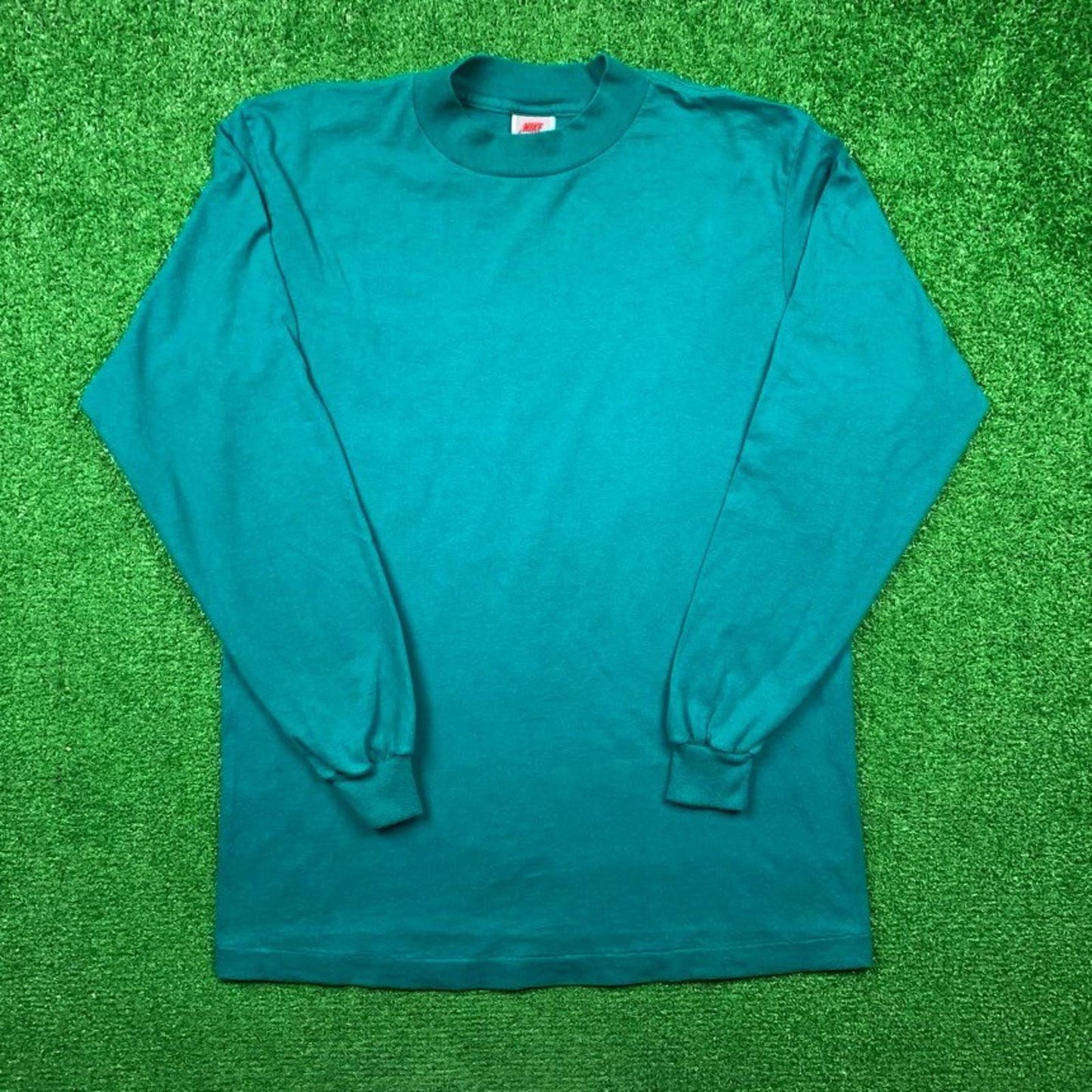 Vintage Nike T Shirt USA Rare Single Stitch Blank Green 90s Essential Basic Lot
