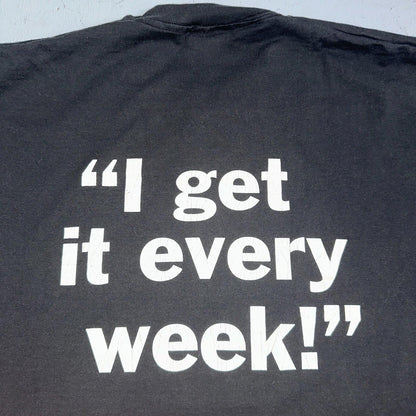 Bottom Line VTG T Shirt Funny Joke Quote Humor IT Every 90s Rap Frostburg Uni