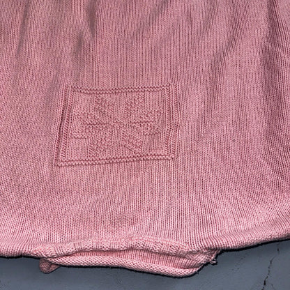Basic Editions Women's Sweater Pink Jacket 100% Cotton Casual Christmas Winter