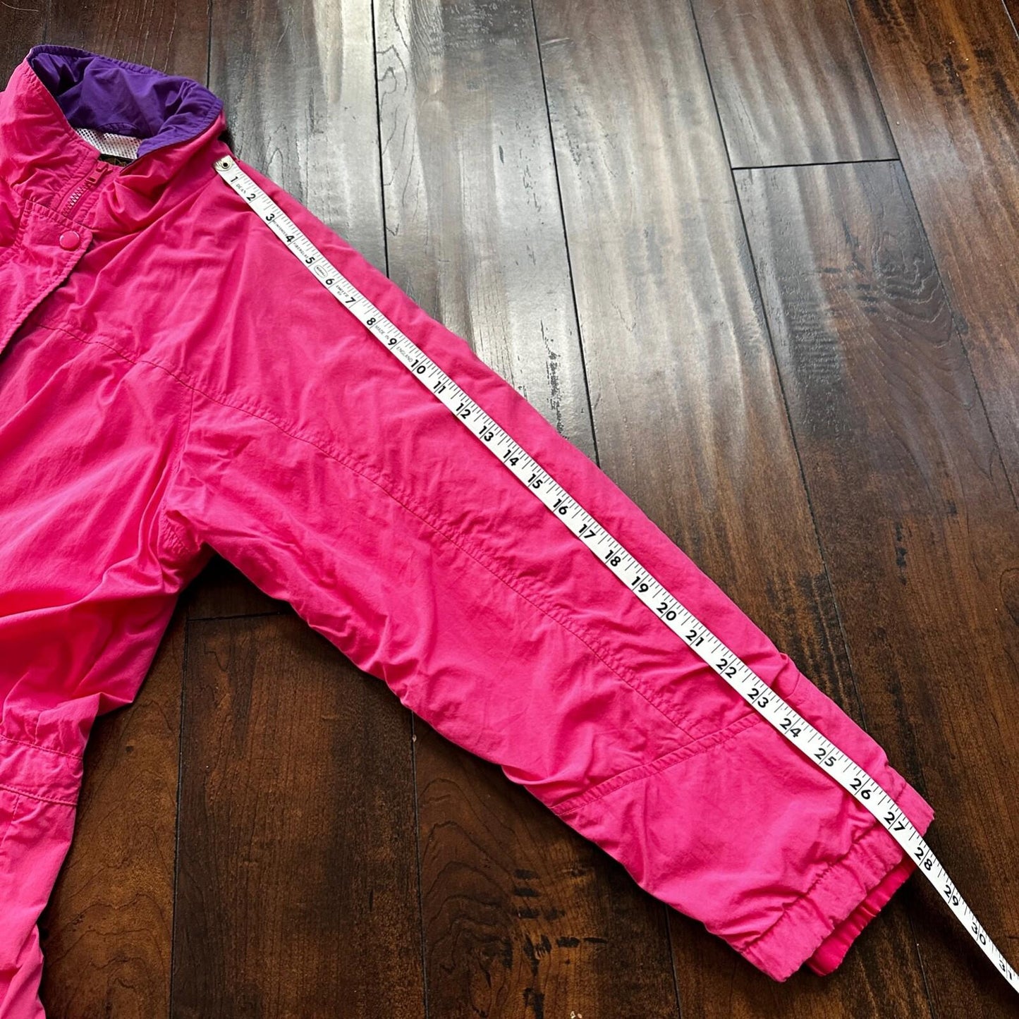 Vintage Eddie Bauer Womens Goretex Rain Jacket Coat M PINK Purple 90s Parka