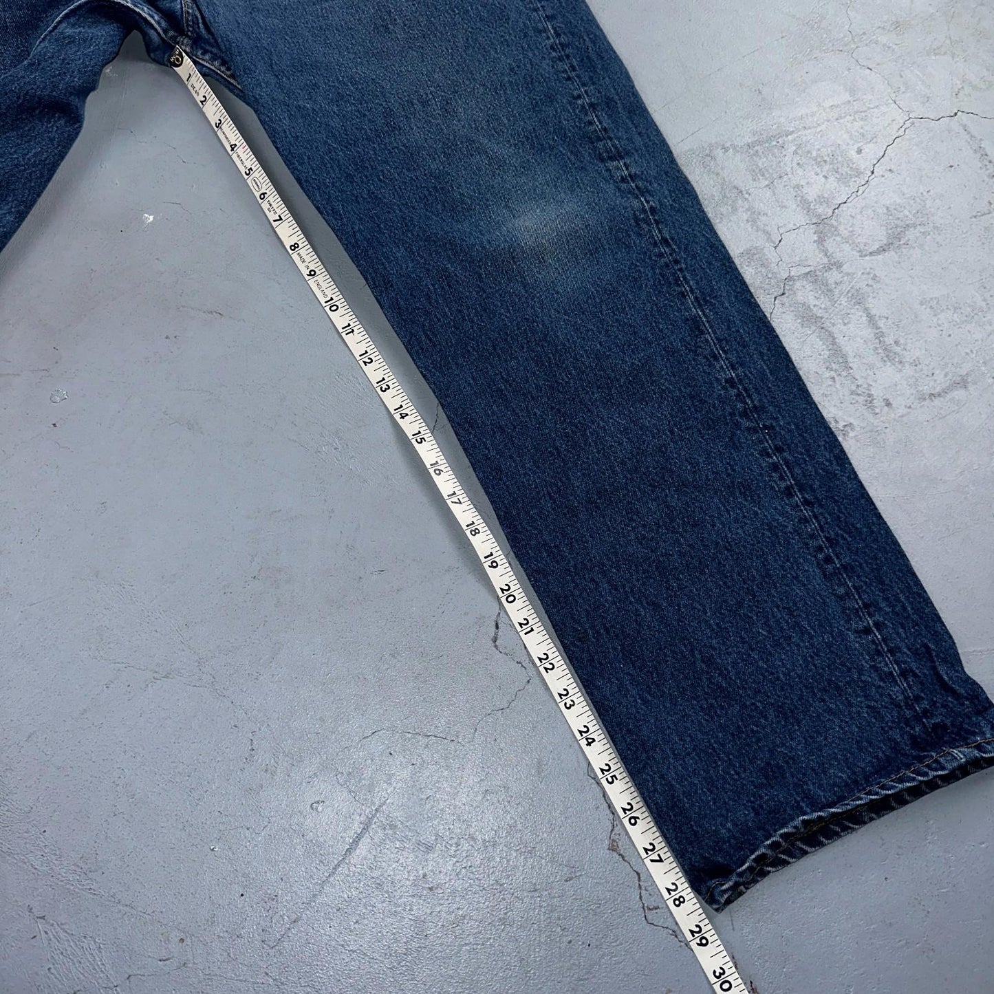 Levis 501 Vintage 80s USA XX Straight Leg Jeans Blue Med Wash 42x33 Act 37x28