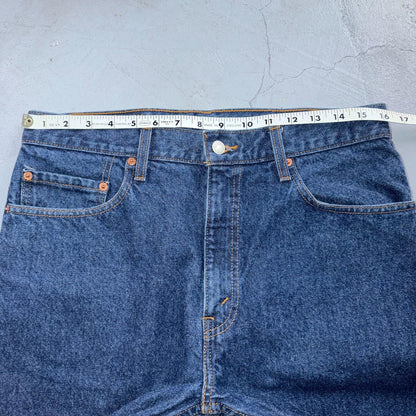 Levis 505 Vintage 90s Red Tab Straight Blue Jeans Med Was 34x34 Act 32x33