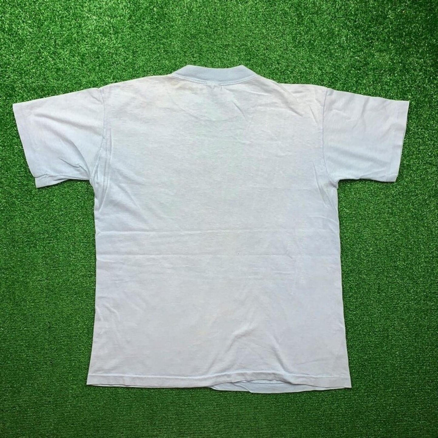 70s Quad Block Print Vintage Nike T Shirt USA Rare Single Stitch Pinwheel Anvil