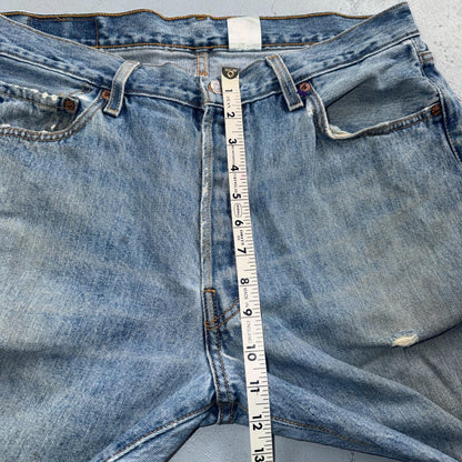 Levis 501 Vintage Y2K XX Straight Leg Jeans Blue Light Wash 36x30 Act 34x28