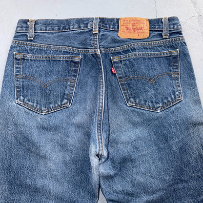 Levis 501 Vintage 80s USA XX Straight Leg Jeans Blue Med Wash 36x31 Act 33x26