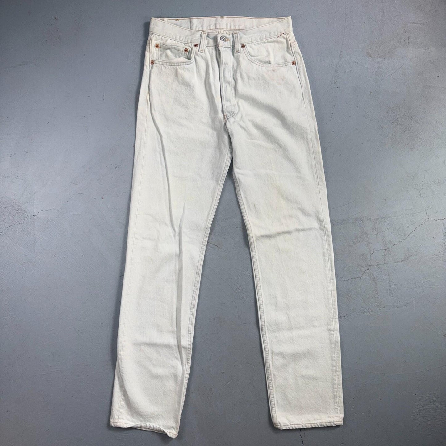 Levis 501 Vintage 90s USA XX Straight Leg Jeans Blue Light Wash 31x34 Act 29x33