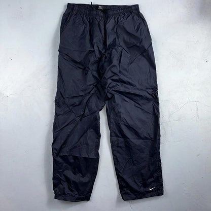 Nike VTG 90s Windbreaker Track Pants Ankle Zip Netted Blue 1990s Essential