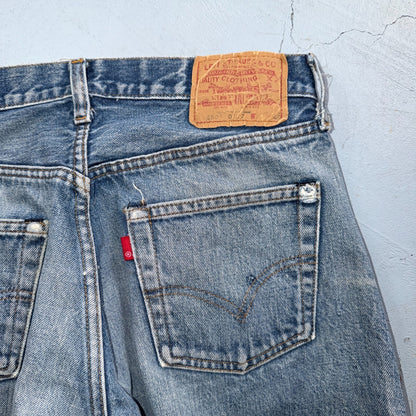 Levis 501 Vintage 80s Redline Selvedge USA XX Jeans Light Wash 31x40 Act 29x35