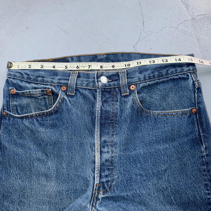 Levis 501 Vintage 80s USA XX Straight Leg Jeans Blue Light Wash 33x33 Act 31x30