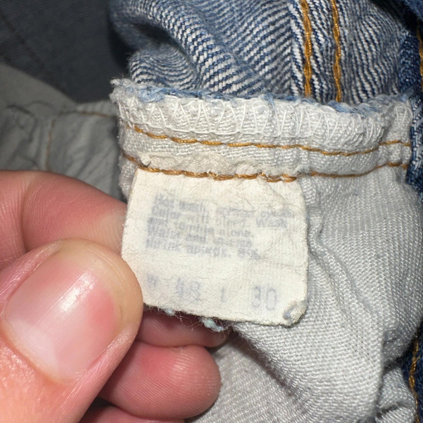 Levis 501 Vintage 70s SS Redline Selvedge USA XX Jeans Med Wash 48x30 Act 44x26