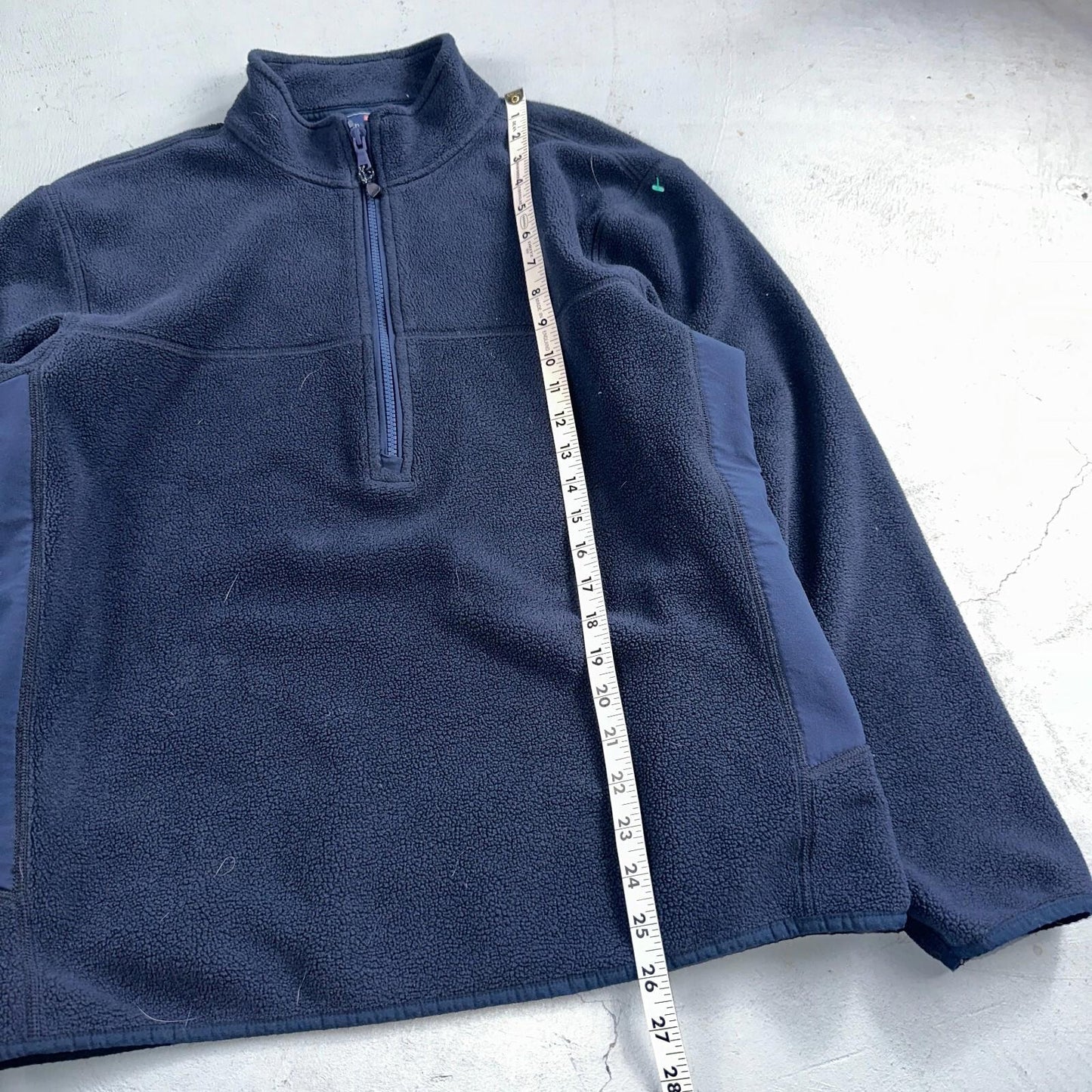 Vineyard Vines Vineyard Navy Quarter Zip Fleece Lined Mountain Sweater - Size M