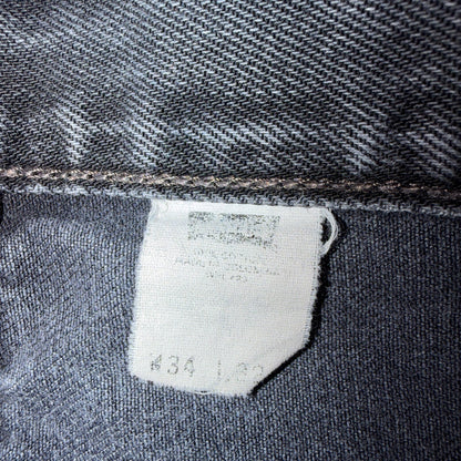 Levis 501 Vintage 90s USA XX Straight Leg Jeans Black Light Wash 34x32 Act 33x30