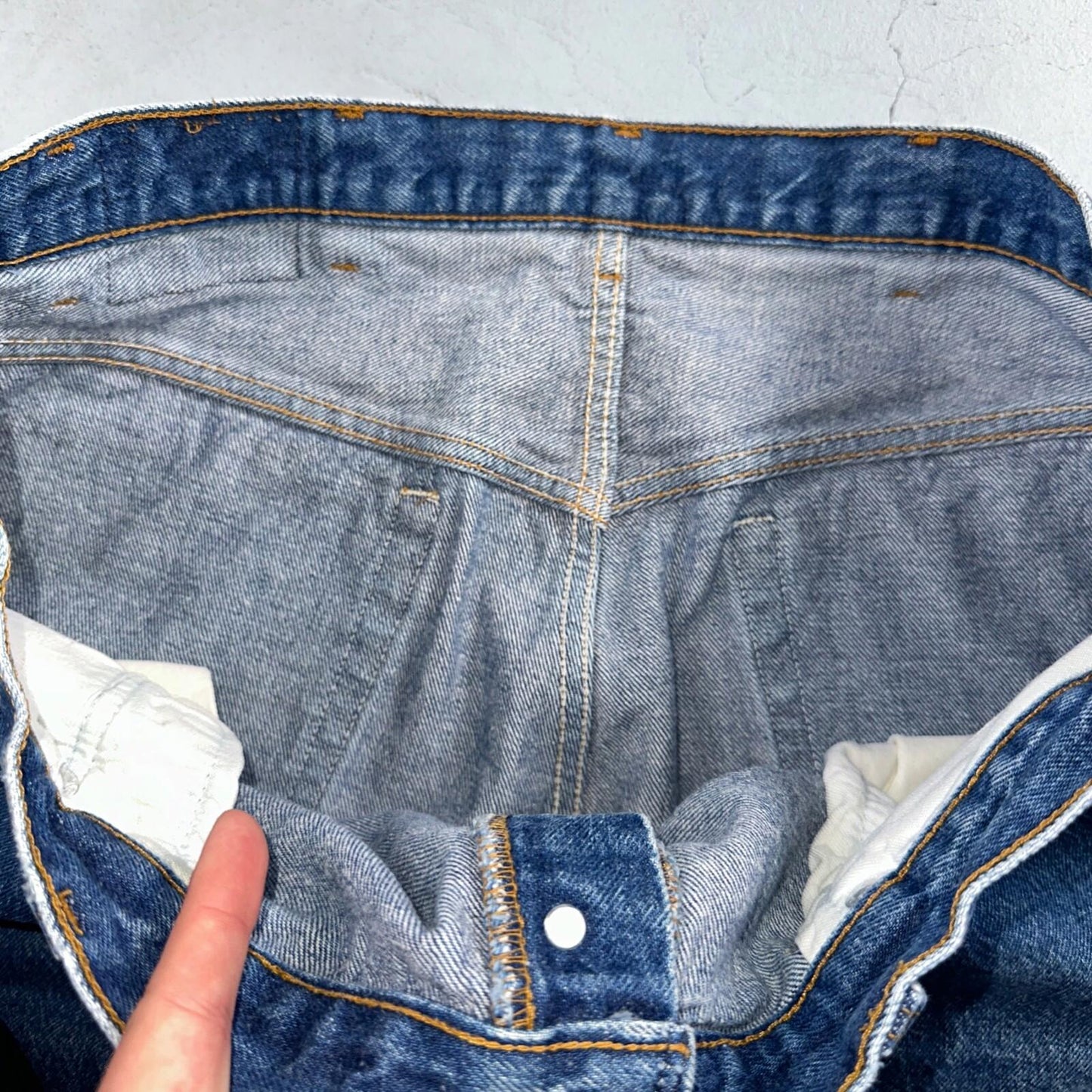 Levis 501 Vintage 90s USA XX Straight Leg Jeans Blue Med Wash 42x33 Act 37x29