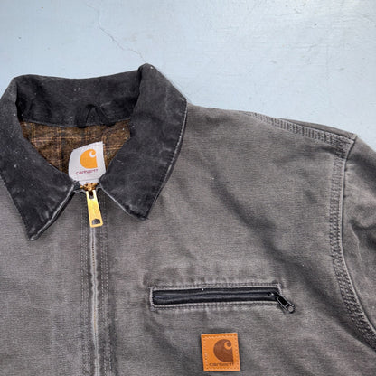 Carhartt Vintage J97 GVL Detroit Blanket Lined Jacket Size XL Tall Gray