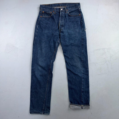 Levis 501 Vintage 80s Redline Selvedge USA XX Jeans Dark Wash 34x38 Act 31x34