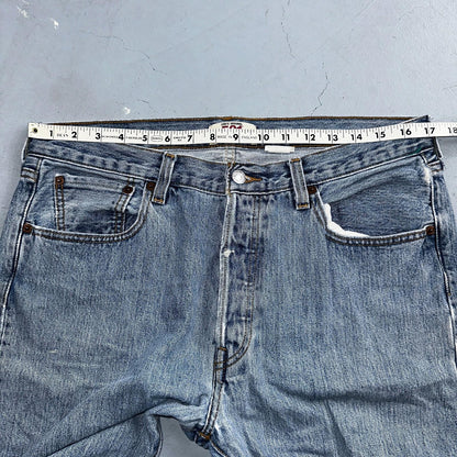 Levis 501 Vintage Y2K XX Straight Leg Jeans Blue Light Wash 34x32 Act 34x31