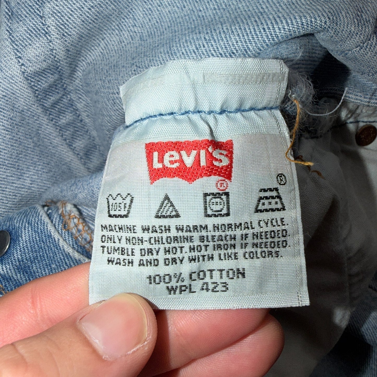 Levis 501 Vintage 90s USA XX Straight Leg Jeans Blue Light Wash 28x32 Act 26x31