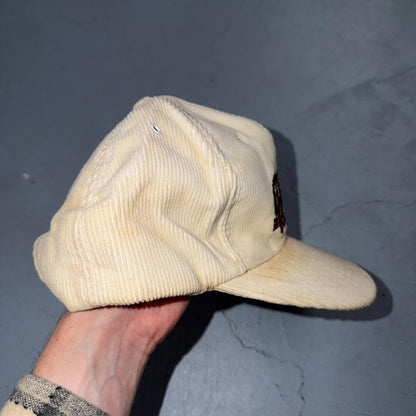 VTG Corduroy San Francisco Giants Snapback White Hat Cap Hat Giants Vision