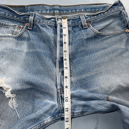 Levis 501 Vintage 90s Y2K XX Straight Leg Jeans Blue Light Wash 36x34 Act 34x29