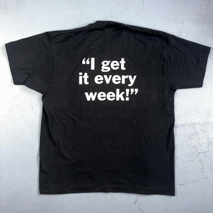 Bottom Line VTG T Shirt Funny Joke Quote Humor IT Every 90s Rap Frostburg Uni