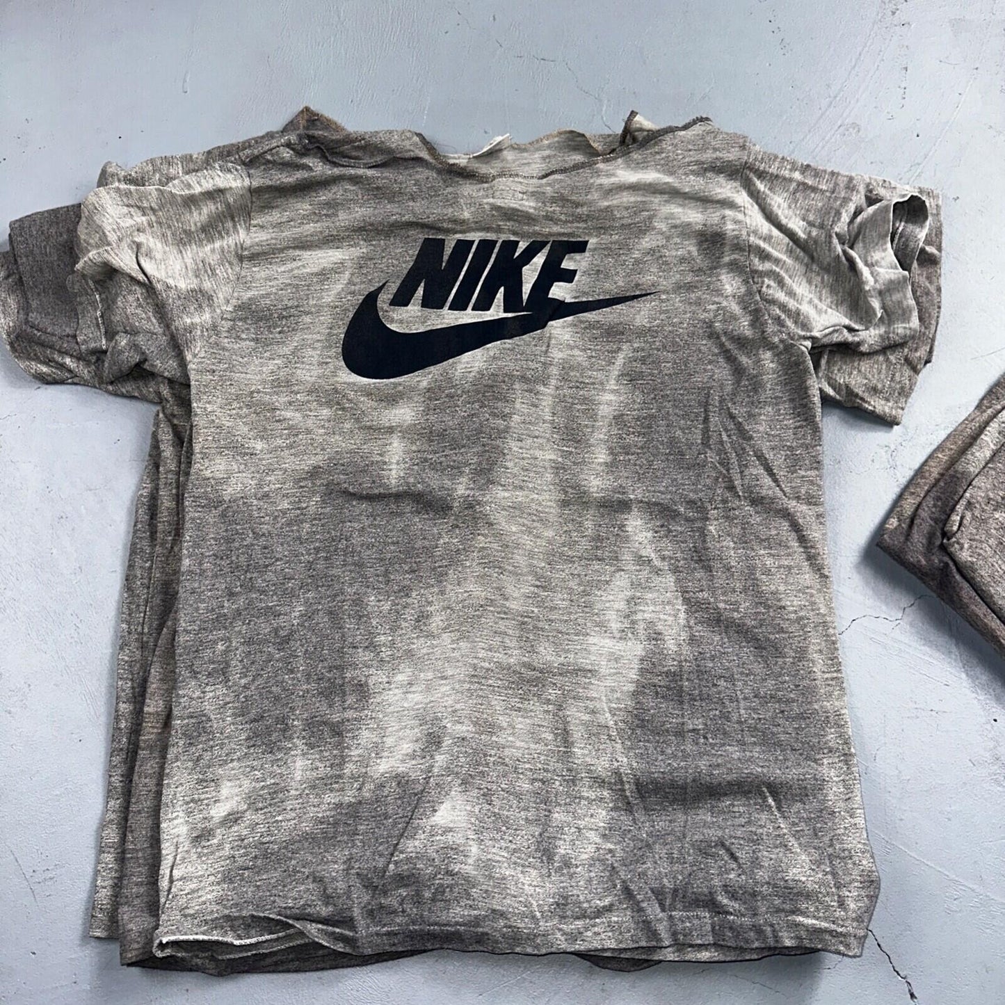 Nike 70s Lot of 8 VTG T Shirt Orange Tag Gray Swoosh Soft Chopped Front Team