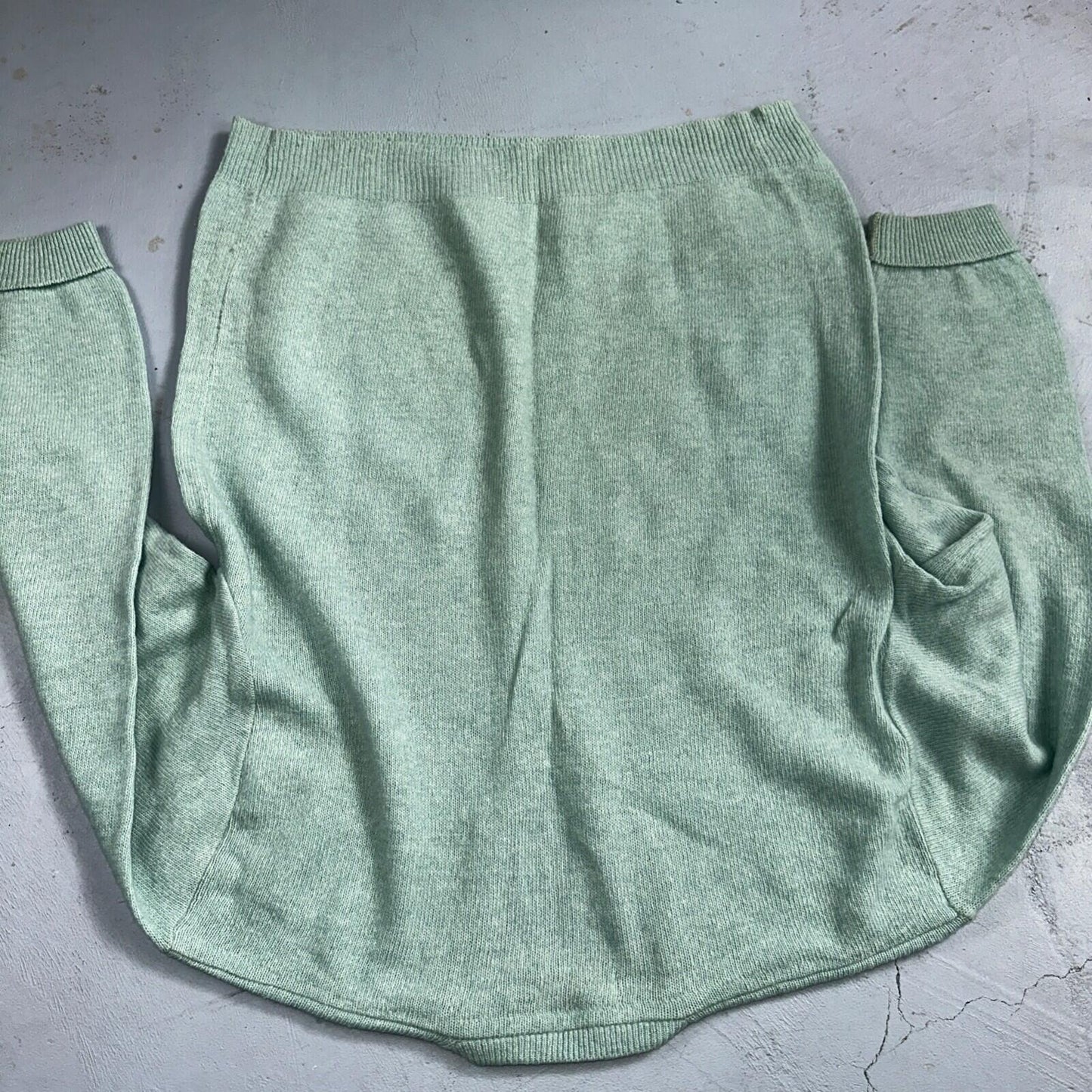 Lord Jeff Hampshire VTG 50s Knit XL Teal Green 1950s 60s Rockabilly Wool