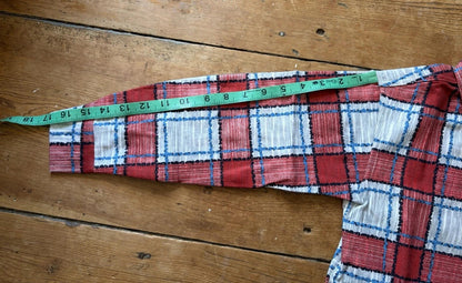 VTG 1950s NOS Plaid Flannel Boys Shirt Lot Newberry Rockabilly Size 10 RARE 50s