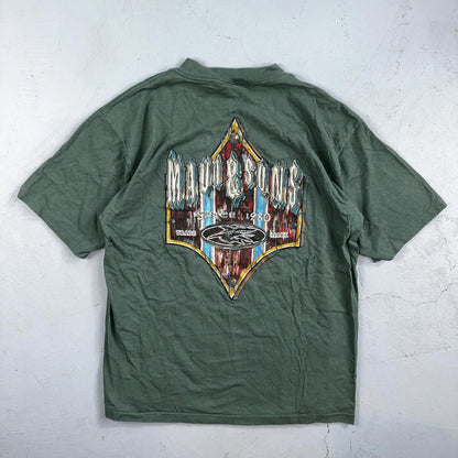 Maui & Sons Shark 90s VTG T Shirt Gameshark Ocean Hawaii USA Single Stitch