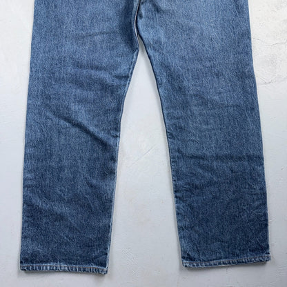 Levis 501 Vintage 80s USA XX Straight Leg Jeans Blue Med Wash 40x32 Act 39x29