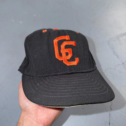 GC Black VTG Hat Baseball Cap Snapback Greenville Illinois Sports Pro Line 80s
