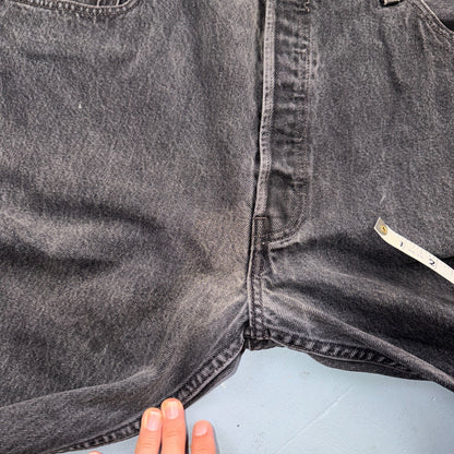 Levis 501 Vintage 90s USA XX Straight Leg Jeans Black Light Wash 40x34 Act 37x33