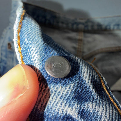 Levis 501 Vintage 80s Redline Selvedge USA XX Jeans Light Wash 30x30 Act 28x27