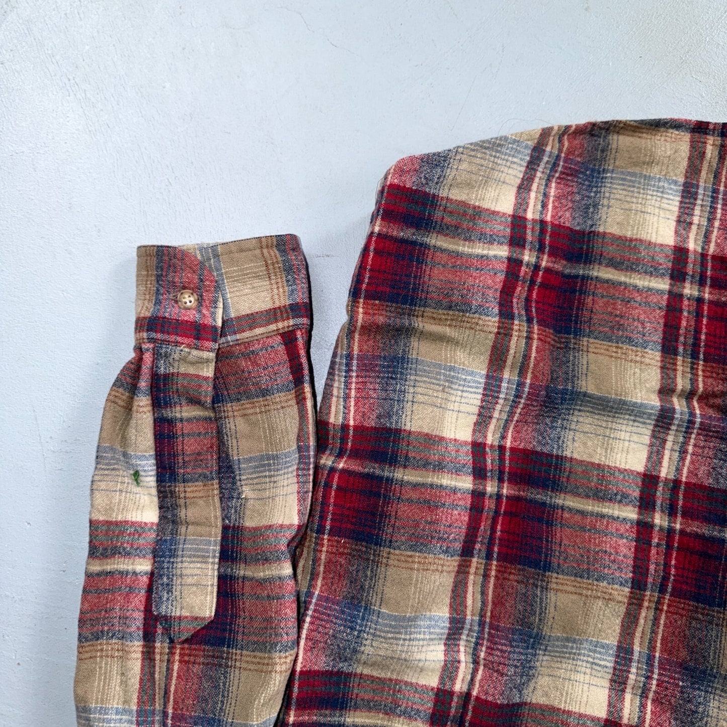 VTG 90s Pendleton Wool Flannel Shirt Jacket Gray Red Plaid USA Made L Rockabilly