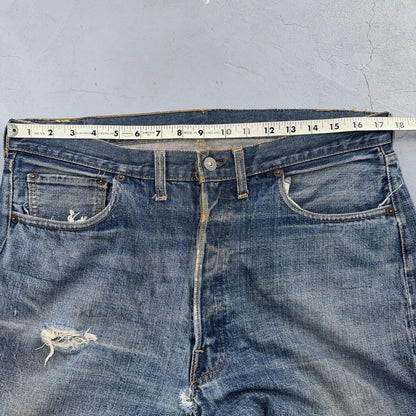 Levis 501 Big E Vintage 60s Redline Selvedge USA XX 1960s Jeans 66 Act 35x33