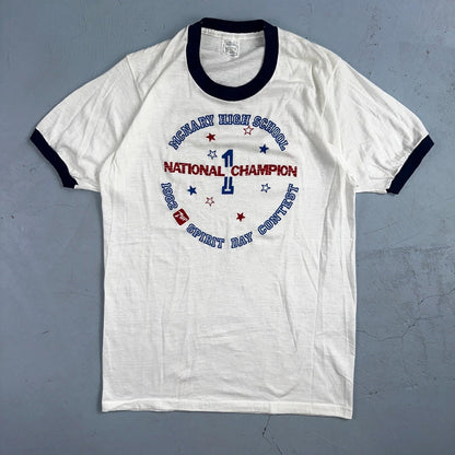 Champion McNary High School Oregon VTG T Shirt 7UP Soda Screen Stars Ringer 80s