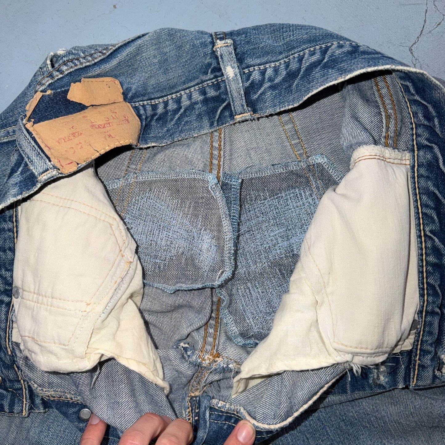 Levis 501 Big E Vintage 60s Redline Selvedge USA XX 1960s Jeans 66 Act 27x29