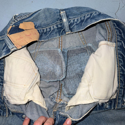 Levis 501 Big E Vintage 60s Redline Selvedge USA XX 1960s Jeans 66 Act 27x29