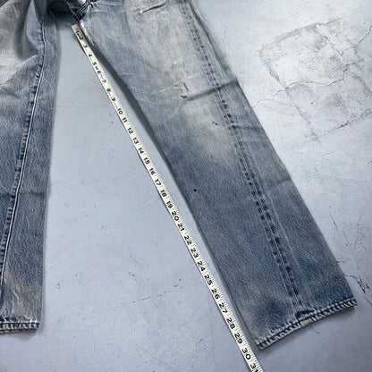 Levis 501 Vintage 80s Redline Selvedge USA XX Jeans Light Wash 30x34 Act 28X30
