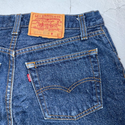 Levis 501 Vintage 80s USA XX Straight Leg Jeans High Rise Sz 13 Womens Act 27x31