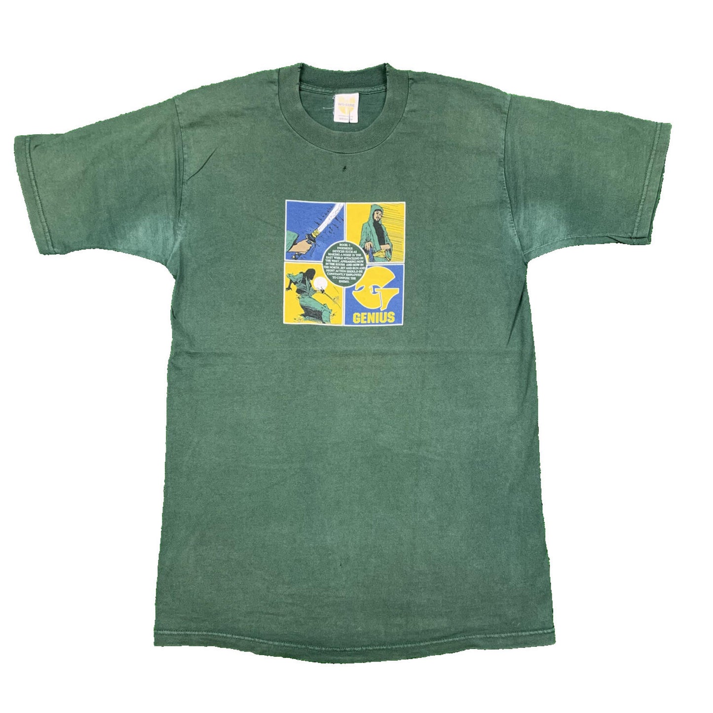 GZA Wu Tang Vintage T Shirt Karate Rap Wu Wear 90s Art Photo NYC Gangsta Music