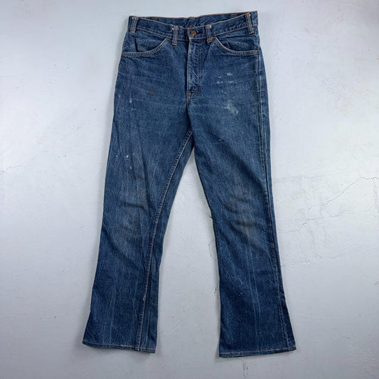 Levis Big E Vintage 60s Orange Tab 646 Bell Bottoms Denim Jeans Bootcut 31x29