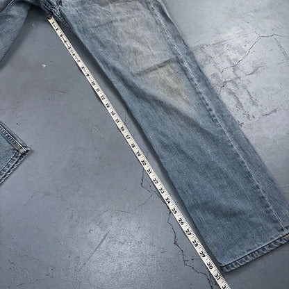 Levis 501 Vintage Y2K XX Straight Leg Jeans Blue Light Wash 34x34 Act 32x31