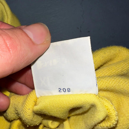 Mens Ski Skins Long Sleeve Turtleneck Shirt Thermal Base Layer Yellow XL VTG 80s