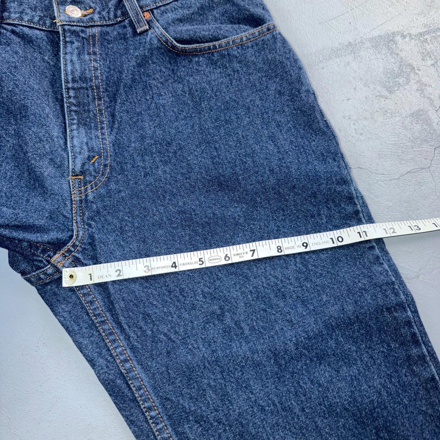 Levis 505 Vintage 90s Red Tab Straight Blue Jeans Med Was 34x34 Act 32x33