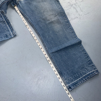 Levis 501 Vintage 80s USA XX Straight Leg Jeans Blue Light Wash 40x32 Act 38x28