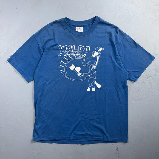 Waldo VTG Band Oregon 90s Horse Animals Donkey Running Track 1990s Funny Cute