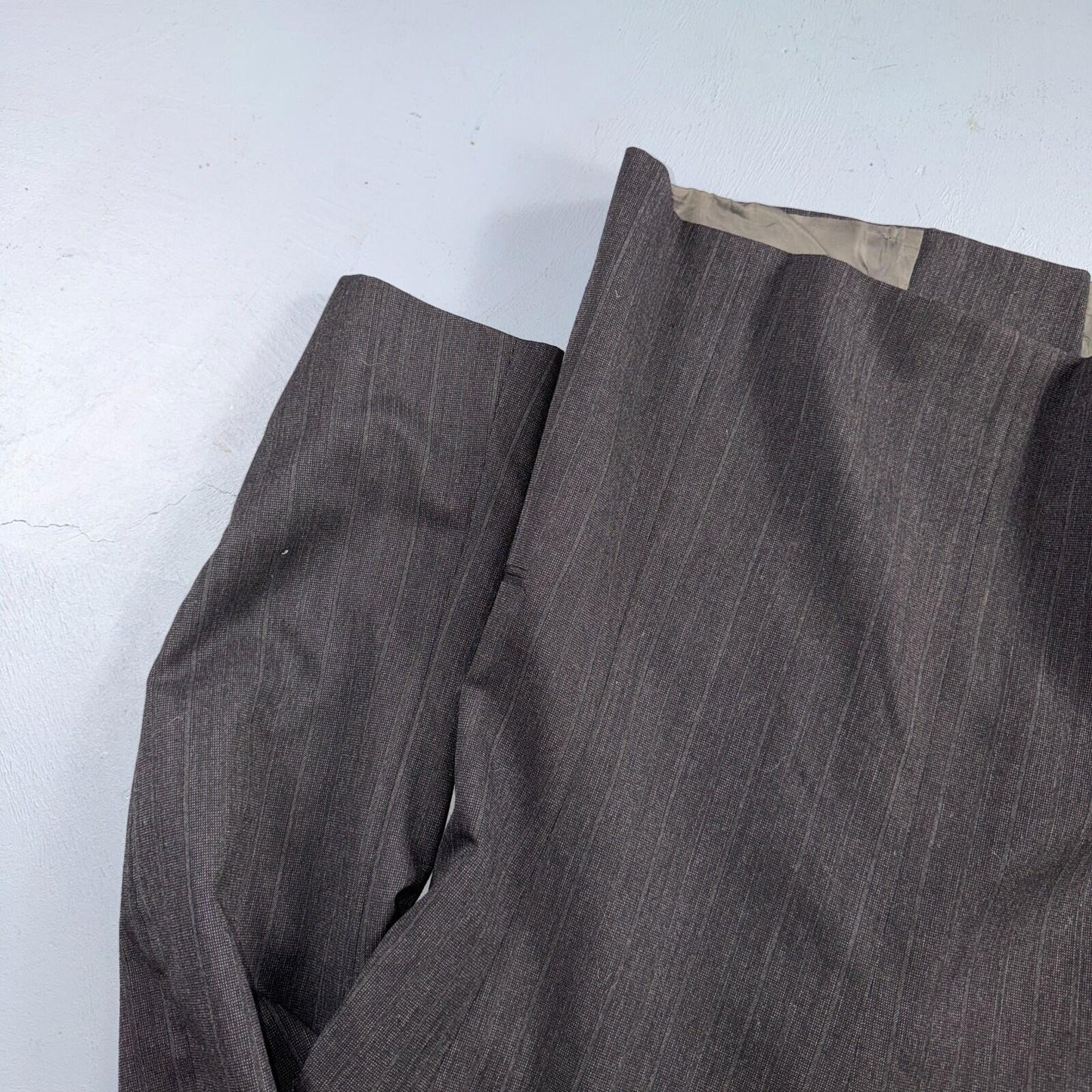 Christian Dior Blazer Mens 42 Gray Stripe Double Breasted Wool Sport Coat Suit